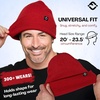 image:imageFunky Junque Basics Beanies Hats for Men Women Winter Hats Soft Warm Unisex Cuffed Ski Beanie Knitted Skull Cap TobogganRed