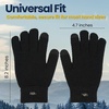 image:imageFunky Junque Basics Touch Screen Gloves for Men Knitted Cold Weather Tech Winter Mens Gloves with Touchcreen fingersBlack