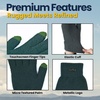 image:imageFunky Junque Basics Touch Screen Gloves for Men Knitted Cold Weather Tech Winter Mens Gloves with Touchcreen fingersForest Green