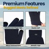 image:imageFunky Junque Basics Touch Screen Gloves for Men Knitted Cold Weather Tech Winter Mens Gloves with Touchcreen fingersNavy