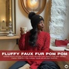 image:imageFunky Junque Beanie for Women Ultra Soft Chenille Faux Fur Pom Pom Winter Hats Warm Ski Cap FashionBlack