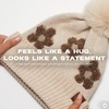 image:imageFunky Junque Beanie for Women Ultra Soft Chenille Faux Fur Pom Pom Winter Hats Warm Ski Cap FashionDaisy  Beige