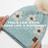 image:imageFunky Junque Beanie for Women Ultra Soft Chenille Faux Fur Pom Pom Winter Hats Warm Ski Cap FashionDaisy  Mint