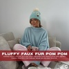 image:imageFunky Junque Beanie for Women Ultra Soft Chenille Faux Fur Pom Pom Winter Hats Warm Ski Cap FashionDaisy  Mint