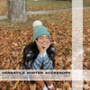 image:imageFunky Junque Beanie for Women Ultra Soft Chenille Faux Fur Pom Pom Winter Hats Warm Ski Cap FashionDaisy  Mint