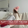 image:imageFunky Junque Beanie for Women Ultra Soft Chenille Faux Fur Pom Pom Winter Hats Warm Ski Cap FashionDaisy  Rose