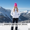 image:imageFunky Junque Beanie for Women Ultra Soft Chenille Faux Fur Pom Pom Winter Hats Warm Ski Cap FashionHot Pink