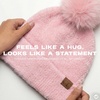 image:imageFunky Junque Beanie for Women Ultra Soft Chenille Faux Fur Pom Pom Winter Hats Warm Ski Cap FashionTerry Chenille  Baby Pink