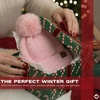image:imageFunky Junque Beanie for Women Ultra Soft Chenille Faux Fur Pom Pom Winter Hats Warm Ski Cap FashionTerry Chenille  Baby Pink