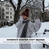 image:imageFunky Junque Beanie for Women Ultra Soft Chenille Faux Fur Pom Pom Winter Hats Warm Ski Cap FashionTerry Chenille  Brown