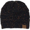 image:imageFunky Junque Confetti Knit Beanie for Women  Colorful Slouchy Cute Beanies Cable Knitted Womens Winter Hats Cozy FashionBlack