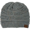 image:imageFunky Junque Confetti Knit Beanie for Women  Colorful Slouchy Cute Beanies Cable Knitted Womens Winter Hats Cozy FashionDove Grey