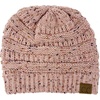 image:imageFunky Junque Confetti Knit Beanie for Women  Colorful Slouchy Cute Beanies Cable Knitted Womens Winter Hats Cozy FashionIndi Pink