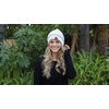 image:imageFunky Junque Confetti Knit Beanie for Women  Colorful Slouchy Cute Beanies Cable Knitted Womens Winter Hats Cozy FashionIvory
