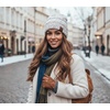 image:imageFunky Junque Confetti Knit Beanie for Women  Colorful Slouchy Cute Beanies Cable Knitted Womens Winter Hats Cozy FashionIvory