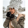 image:imageFunky Junque Confetti Knit Beanie for Women  Colorful Slouchy Cute Beanies Cable Knitted Womens Winter Hats Cozy FashionIvory
