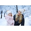 image:imageFunky Junque Confetti Knit Beanie for Women  Colorful Slouchy Cute Beanies Cable Knitted Womens Winter Hats Cozy FashionIvory Faux Fur Pom