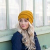 image:imageFunky Junque Confetti Knit Beanie for Women  Colorful Slouchy Cute Beanies Cable Knitted Womens Winter Hats Cozy FashionMustard