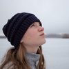 image:imageFunky Junque Confetti Knit Beanie for Women  Colorful Slouchy Cute Beanies Cable Knitted Womens Winter Hats Cozy FashionNavy