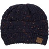 image:imageFunky Junque Confetti Knit Beanie for Women  Colorful Slouchy Cute Beanies Cable Knitted Womens Winter Hats Cozy FashionNavy