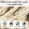 image:imageFunky Junque Confetti Knit Beanie for Women  Colorful Slouchy Cute Beanies Cable Knitted Womens Winter Hats Cozy FashionOatmeal