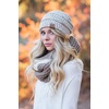image:imageFunky Junque Confetti Knit Beanie for Women  Colorful Slouchy Cute Beanies Cable Knitted Womens Winter Hats Cozy FashionOatmeal