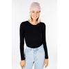 image:imageFunky Junque Confetti Knit Beanie for Women  Colorful Slouchy Cute Beanies Cable Knitted Womens Winter Hats Cozy FashionPale Pink