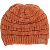 image:imageFunky Junque Confetti Knit Beanie for Women  Colorful Slouchy Cute Beanies Cable Knitted Womens Winter Hats Cozy FashionRust