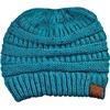 image:imageFunky Junque Confetti Knit Beanie for Women  Colorful Slouchy Cute Beanies Cable Knitted Womens Winter Hats Cozy FashionTeal