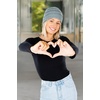image:imageFunky Junque Confetti Knit Beanie for Women  Colorful Slouchy Cute Beanies Cable Knitted Womens Winter Hats Cozy FashionWinter Mint