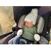 image:imageFunky Junque Cozy Infant Pom Pom Beanie amp Fleece Lined Mitten Winter SetBeige Faux Fur Pom 09 Mo