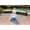 image:imageFunky Junque Cozy Infant Pom Pom Beanie amp Fleece Lined Mitten Winter SetLeopard Ivory W Leopard Mittens 09 Mo