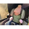 image:imageFunky Junque Cozy Infant Pom Pom Beanie amp Fleece Lined Mitten Winter SetPale Pink String Pom 09 Mo