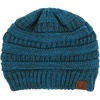 image:imageFunky Junque Cozy Slouchy Cable Knit Beanie  Warm Winter Hat for WomenBlueTeal 18