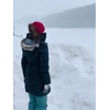 image:imageFunky Junque Exclusives Ponytail Beanie for Women  Cable Knit Womens Winter Hat High Pony Tail Running BeaniesRed