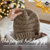 image:imageFunky Junque Exclusives Slouchy Beanie for Women  Oversized Winter Hat Chunky Cable Knit Beanies Unisex Cold Weather HatsA Mocha Taupe Tricolor Mix
