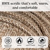 image:imageFunky Junque Exclusives Slouchy Beanie for Women  Oversized Winter Hat Chunky Cable Knit Beanies Unisex Cold Weather HatsA Mocha Taupe Tricolor Mix