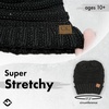 image:imageFunky Junque Exclusives Slouchy Beanie for Women  Oversized Winter Hat Chunky Cable Knit Beanies Unisex Cold Weather HatsBlack  Metallic