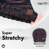 image:imageFunky Junque Exclusives Slouchy Beanie for Women  Oversized Winter Hat Chunky Cable Knit Beanies Unisex Cold Weather HatsBlack  Purple  Orange  Teal  4 Tone Mix