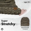 image:imageFunky Junque Exclusives Slouchy Beanie for Women  Oversized Winter Hat Chunky Cable Knit Beanies Unisex Cold Weather HatsBrown  Tricolor Mix