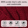 image:imageFunky Junque Exclusives Slouchy Beanie for Women  Oversized Winter Hat Chunky Cable Knit Beanies Unisex Cold Weather HatsBurgundy