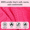 image:imageFunky Junque Exclusives Slouchy Beanie for Women  Oversized Winter Hat Chunky Cable Knit Beanies Unisex Cold Weather HatsCandy Pink