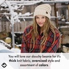 image:imageFunky Junque Exclusives Slouchy Beanie for Women  Oversized Winter Hat Chunky Cable Knit Beanies Unisex Cold Weather HatsCharcoal  Confetti