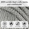 image:imageFunky Junque Exclusives Slouchy Beanie for Women  Oversized Winter Hat Chunky Cable Knit Beanies Unisex Cold Weather HatsDove Grey
