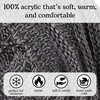 image:imageFunky Junque Exclusives Slouchy Beanie for Women  Oversized Winter Hat Chunky Cable Knit Beanies Unisex Cold Weather HatsGrey  Tricolor Mix