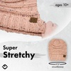image:imageFunky Junque Exclusives Slouchy Beanie for Women  Oversized Winter Hat Chunky Cable Knit Beanies Unisex Cold Weather HatsIndi Pink  Confetti