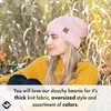 image:imageFunky Junque Exclusives Slouchy Beanie for Women  Oversized Winter Hat Chunky Cable Knit Beanies Unisex Cold Weather HatsIndi Pink  Confetti