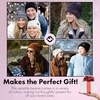 image:imageFunky Junque Exclusives Slouchy Beanie for Women  Oversized Winter Hat Chunky Cable Knit Beanies Unisex Cold Weather HatsIndi Pink  Confetti