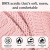 image:imageFunky Junque Exclusives Slouchy Beanie for Women  Oversized Winter Hat Chunky Cable Knit Beanies Unisex Cold Weather HatsIndi Pink