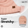 image:imageFunky Junque Exclusives Slouchy Beanie for Women  Oversized Winter Hat Chunky Cable Knit Beanies Unisex Cold Weather HatsIndi Pink